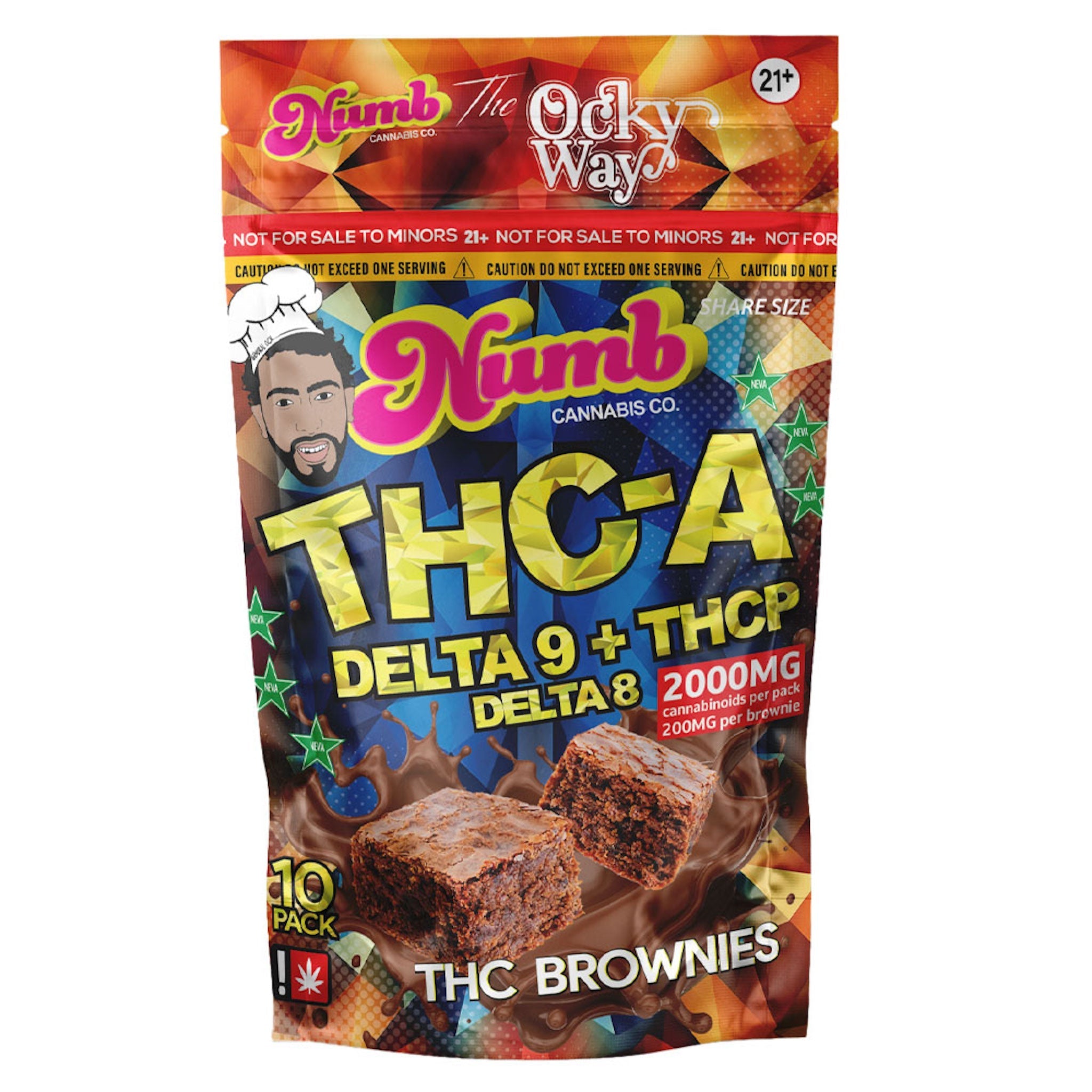 Numb THC-A Ocky Way Brownies - 2000mg - Everything 420