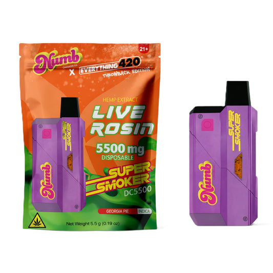 Numb x Everything 420 Super Smoker Vaporizer - 5500mg Georgia Pie