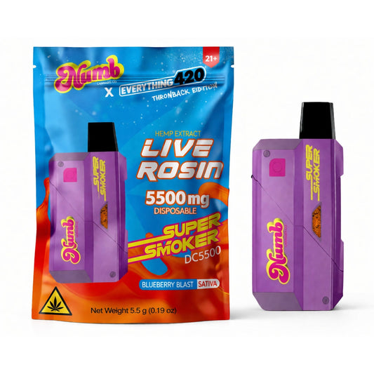 Numb x Everything 420 Super Smoker Vaporizer - 5500mg Blueberry Blast