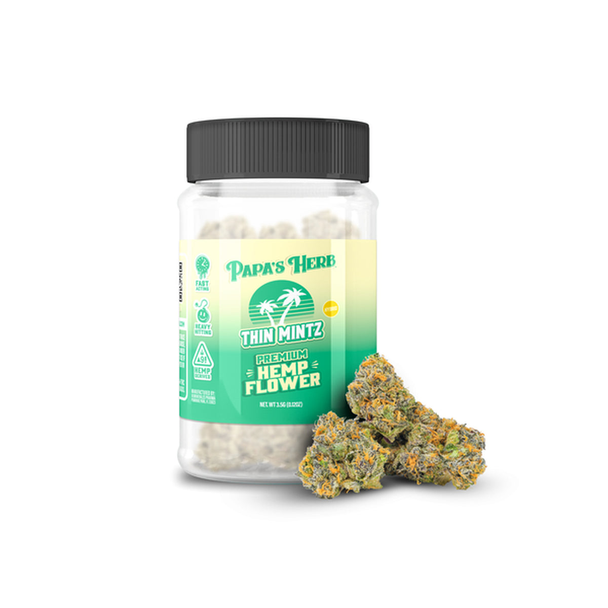 Papa's Herb Premium Indoor THC Hemp Flower - 3.5g Thin Mintz