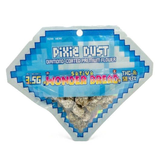 Pixie Dust Diamond Coated Premium THCa Flower - 3.5g Wonder Bread (S)