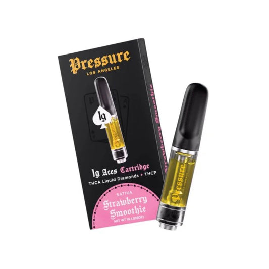 Pressure Liquid Diamonds THC-A + THC-P Cartridges - 1000mg Strawberry Smoothie (S)
