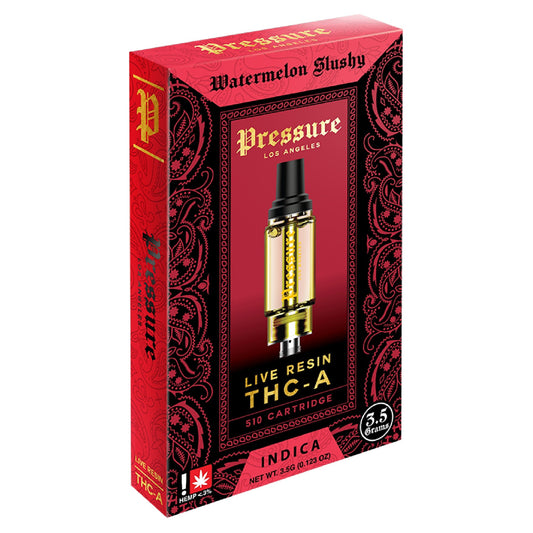 Pressure Live Resin THC-A Cartridge - 3500mg Watermelon Slushy