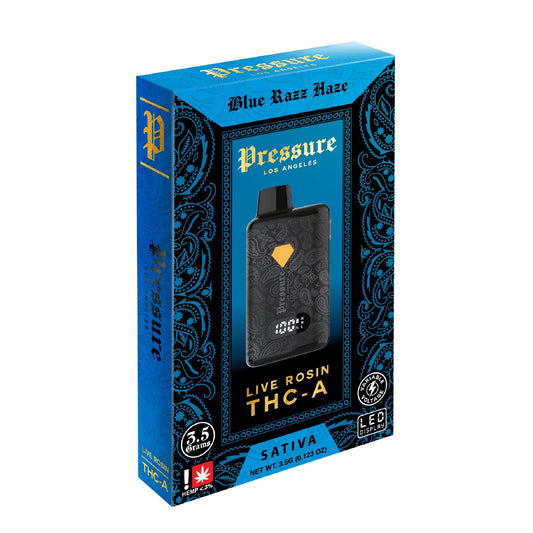 Pressure Live Rosin THC-A Vaporizer - 3500mg Blue Razz Haze (S)