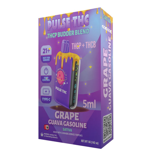 Pulse THC-P Budder Blend Vaporizer - 5000mg Grape Guava Gasoline (S)