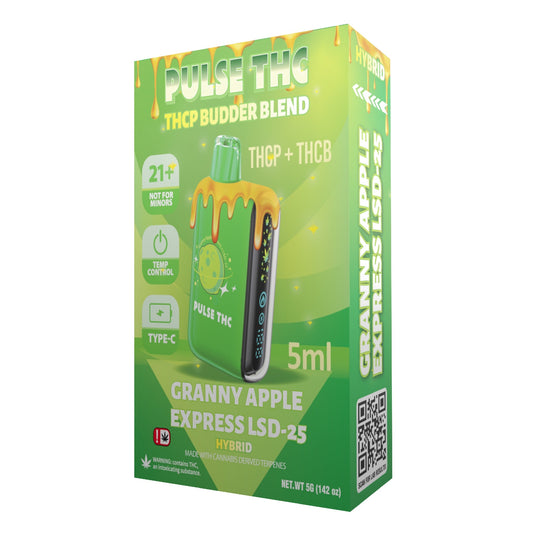 Pulse THC-P Budder Blend Vaporizer - 5000mg Granny Apple Express x LSD-25 (H)