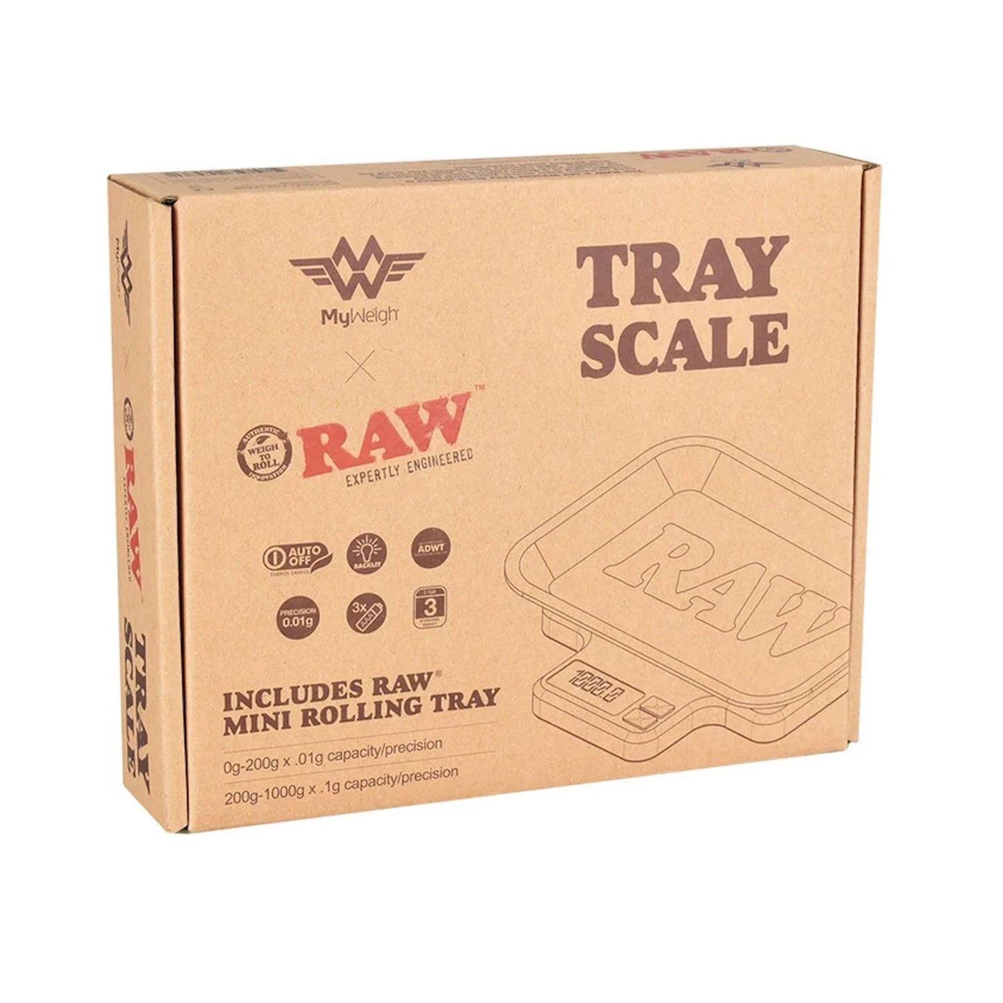 RAW X My Weigh Tray Scale - 1000g