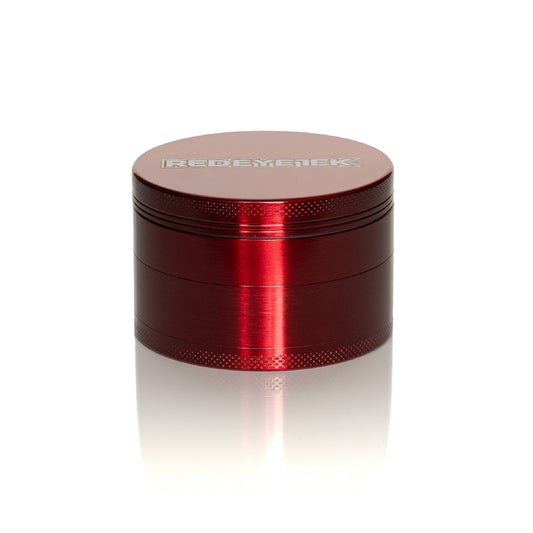 Red Eye Tek 4 Piece Grinder - 63mm Red