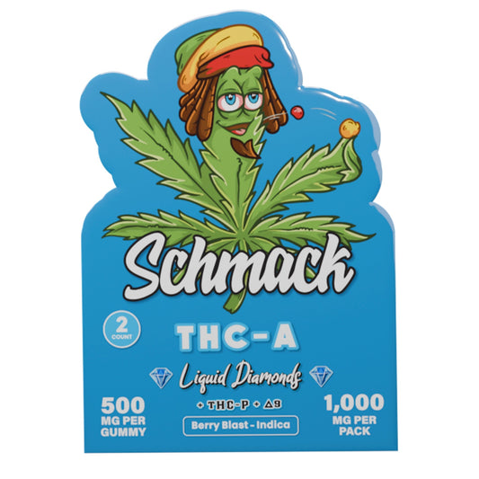Schmack Liquid Diamonds THC-A Berry Blast Gummies - 2ct