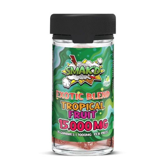 Smakd Exotic Blend Gummies - 15000mg Tropical Fruit / 1 Pack