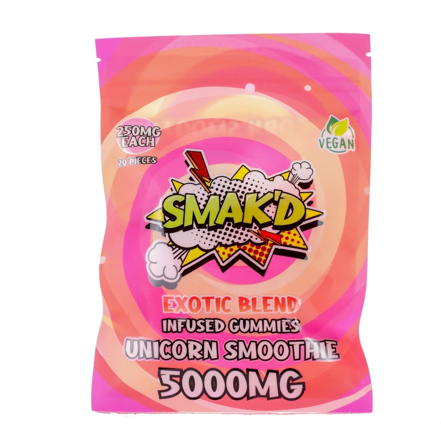 Smakd Exotic Blend Gummies - 5000mg Unicorn Smoothie