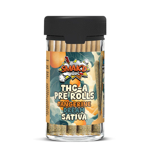 Smakd THC-A DIamond Pre-Rolls - 10ct Tangerine Dream (S) / 1 Pack
