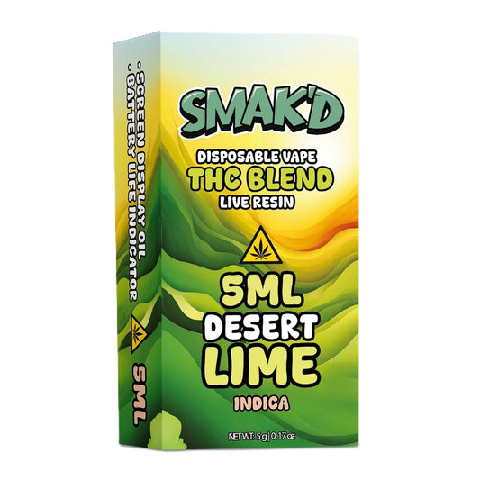 Smakd THC Blend Live Resin Device- 5000mg Desert Lime