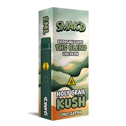 Smakd THC Blend Live Resin Vaporizer - 2000mg Holy Grail Kush (S)