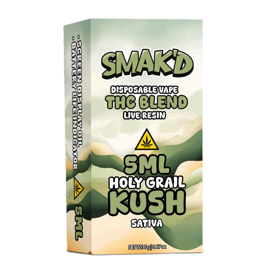 Smakd THC Blend Live Resin Vaporizer- 5000mg Holy Grail Kush