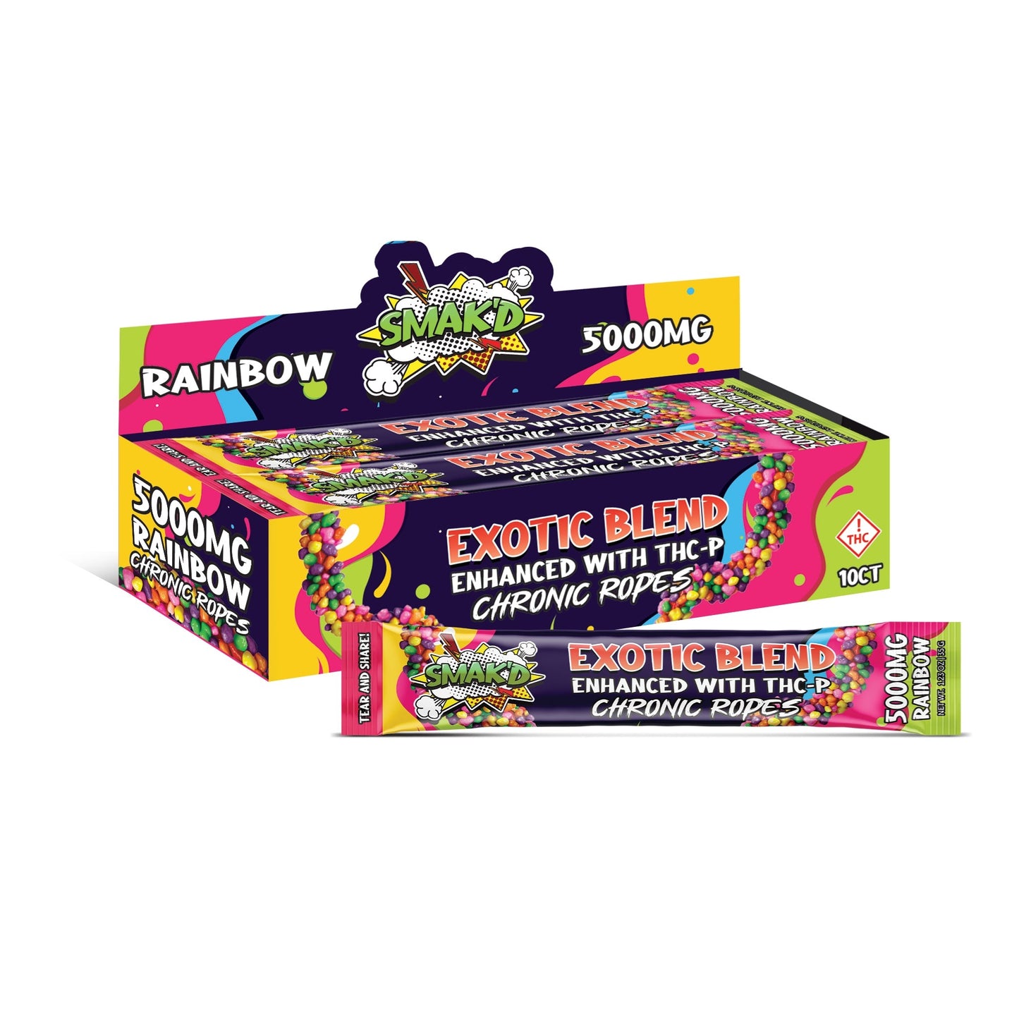 Smakd TKO Exotic Blend Candy Rope - 5000mg