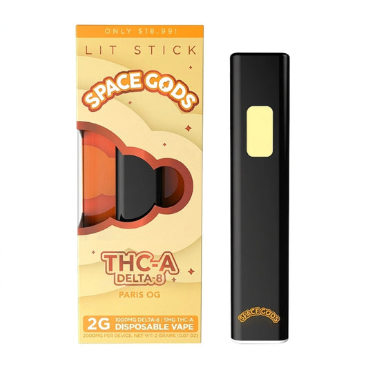 Space Gods Lit Stick THC-A + Delta 8 Device - 2000mg Paris OG