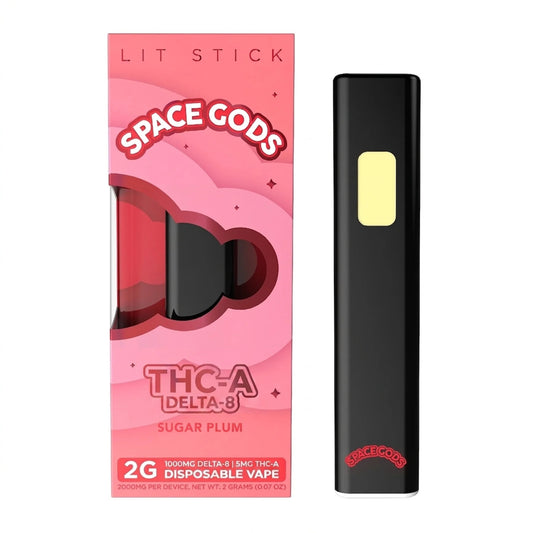 Space Gods Lit Stick THC-A + Delta 8 Device - 2000mg Sugar Plum (S)