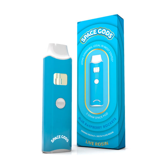 Space Gods Live Rosin D8 + D9 Vaporizer - 3000mg