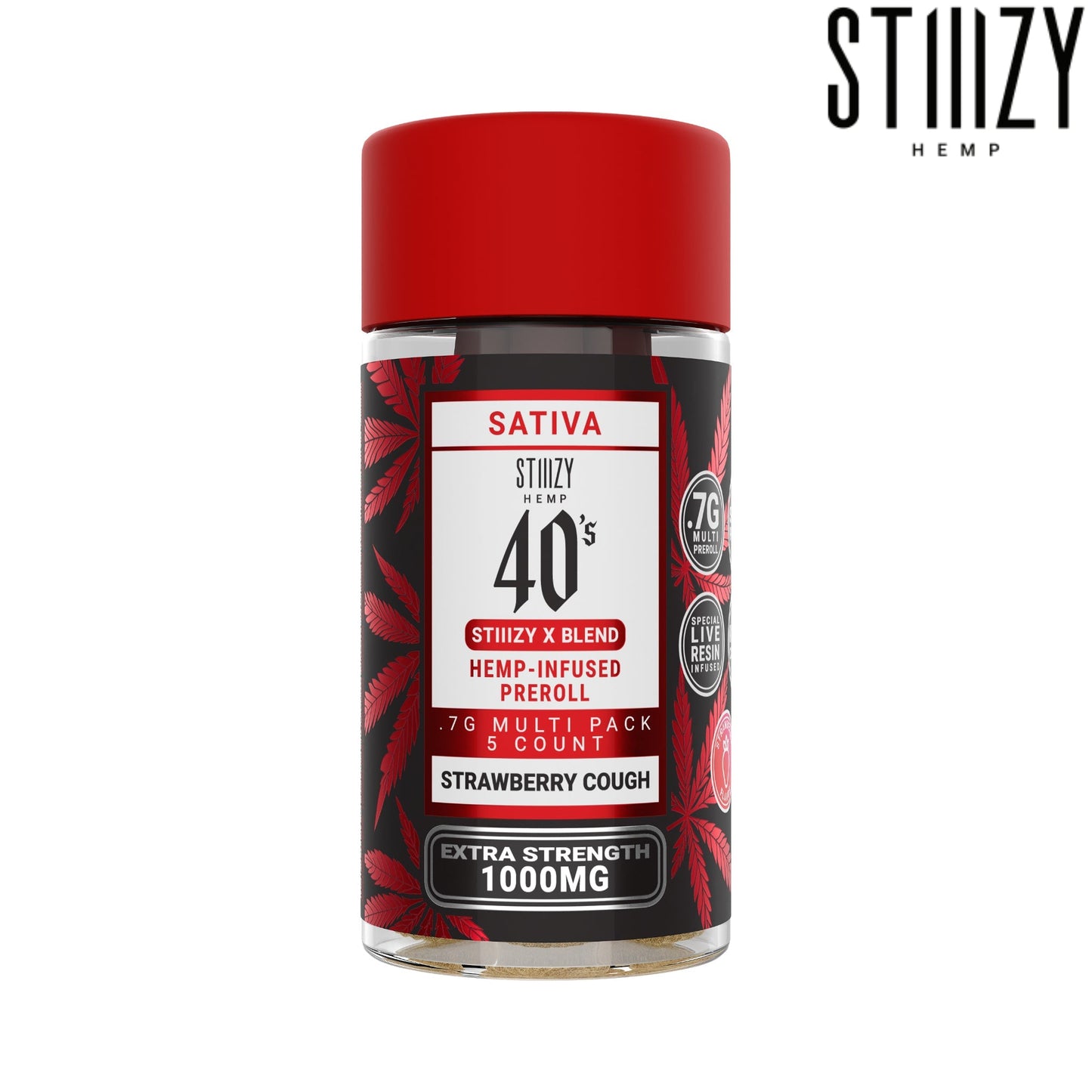 Stiiizy X-Blend Multi Pack Pre-Rolls - 1000mg Strawberry Cough