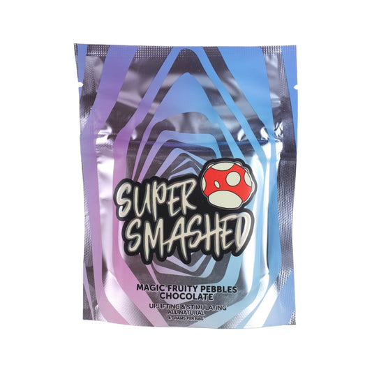 Super Smashed Magic Mushroom Fruity Pebbles Chocolate Squares