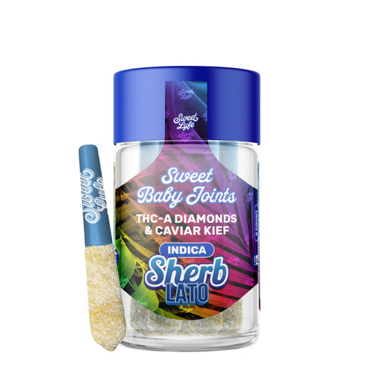 Sweet Baby Caviar Kief THC-A Joints - 5ct 1 / Sherb Lato (I)