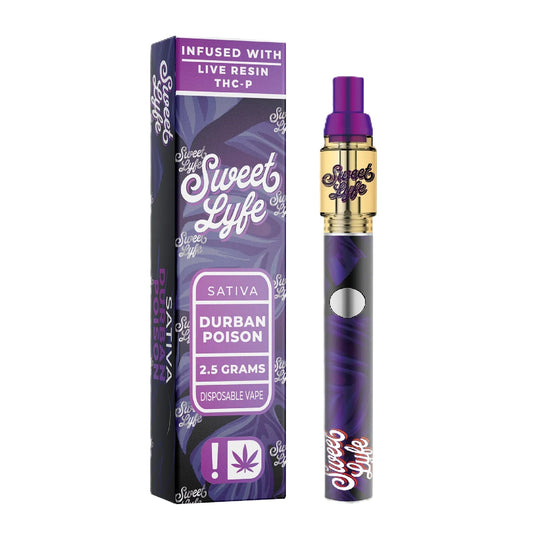 Sweet Lyfe THC-P/HHC-P Vaporizer - 2500mg 1 / Durban Poison (S)
