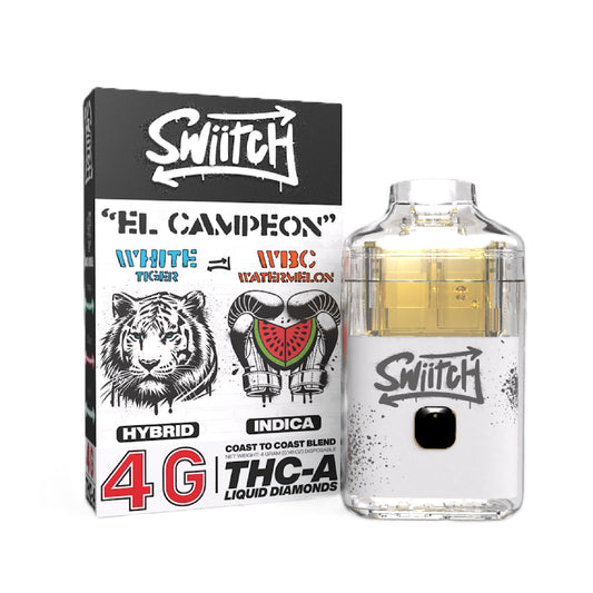 Switch Liquid Diamonds THC-A + HHC Vaporizer - 4000mg El Campeon (H/I)