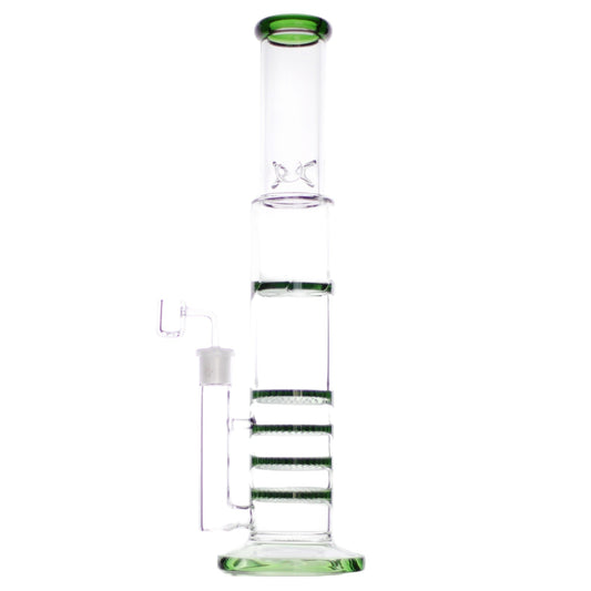 The Five Stack Percolator Bong - 17in Green