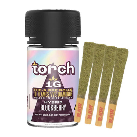 Torch Dog Walkers THC-A Pre-Rolls - 1g (4ct) Blockberry (H)