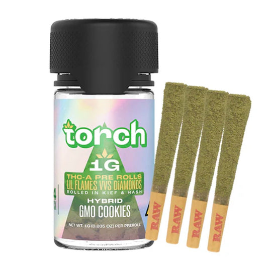 Torch Dog Walkers THC-A Pre-Rolls - 1g (4ct) GMO Cookies (H)