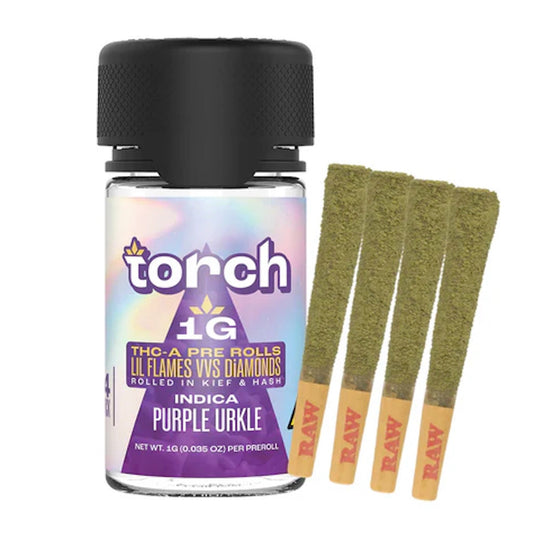 Torch Dog Walkers THC-A Pre-Rolls - 1g (4ct) Purple Urkle (I)