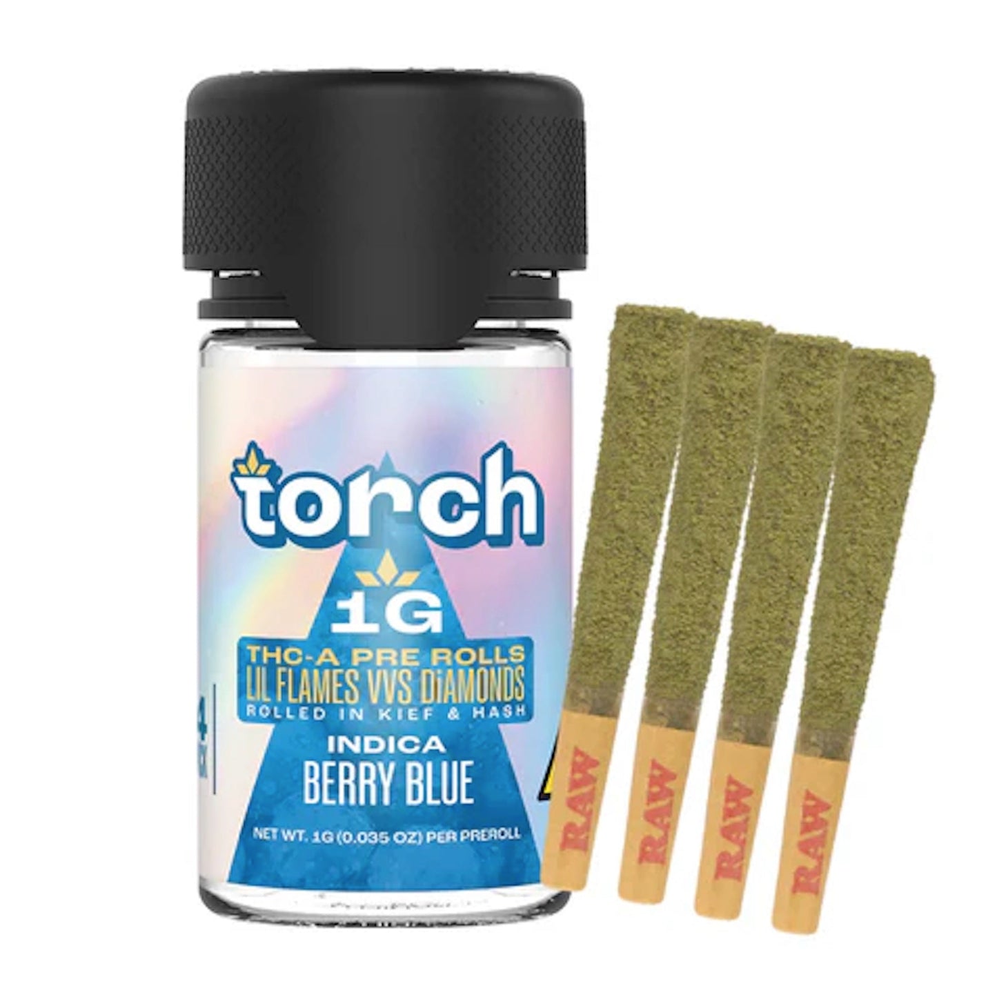 Torch Dog Walkers THC-A Pre-Rolls - 1g (4ct) Berry Blue (I)