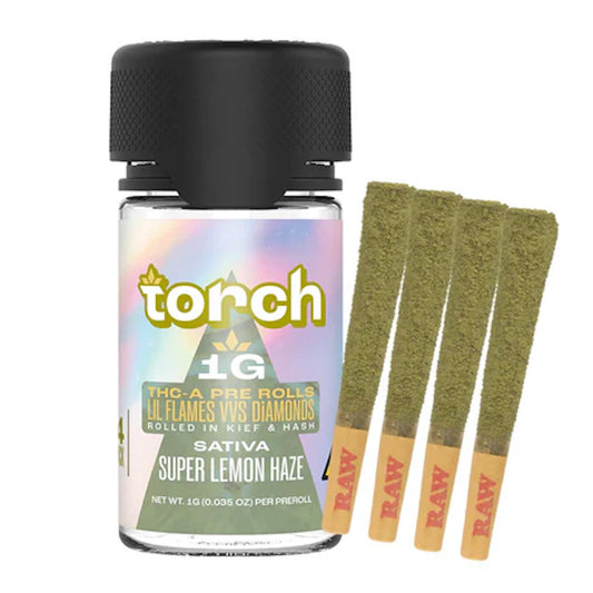 Torch Dog Walkers THC-A Pre-Rolls - 1g (4ct) Super Lemon Haze (S)