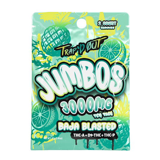 Trap'd Out Jumbo Gummies - 3000mg (2ct) Baja Blasted