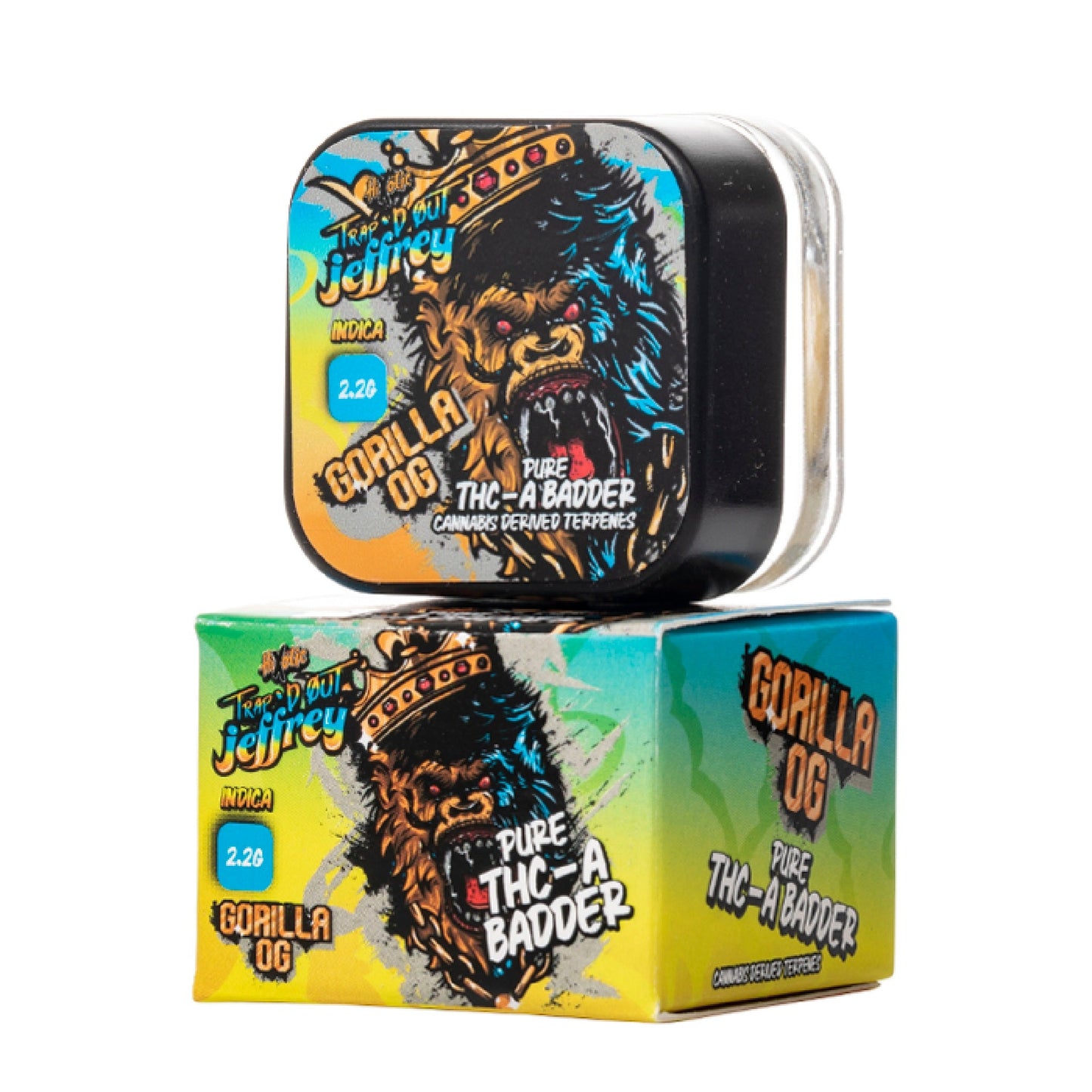 Trapd Out Jeffrey THC-A Dab - 2200mg Gorilla OG (H)