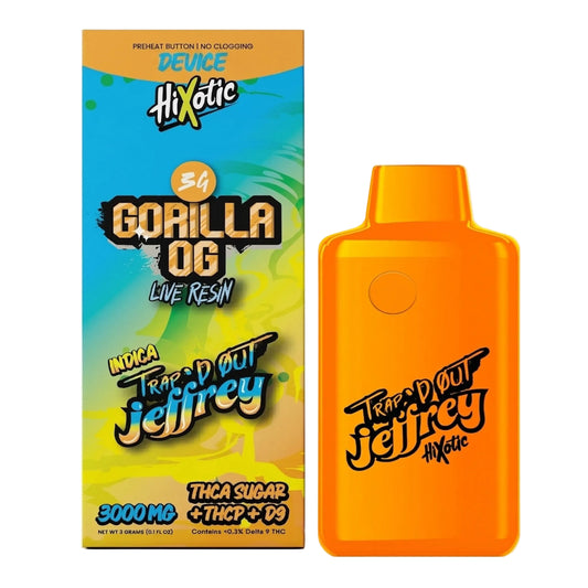 Trapd Out Jeffrey THC-A Sugar Blend Device - 3000mg Gorilla OG (I) / 1 Pack