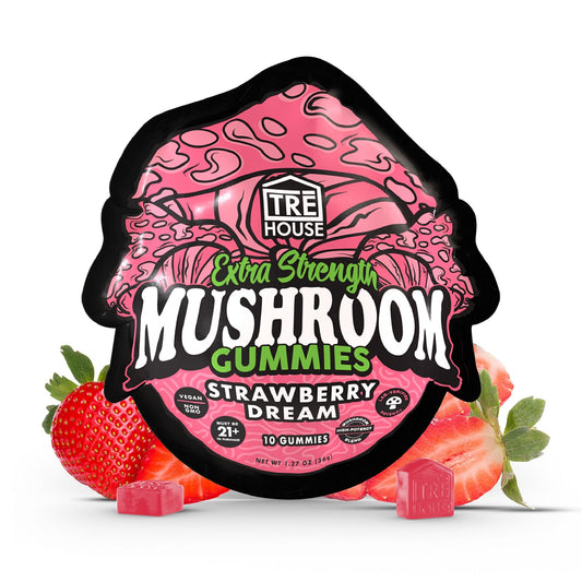 Tre House Extra Strength Magic Mushroom Gummies Strawberry Dream