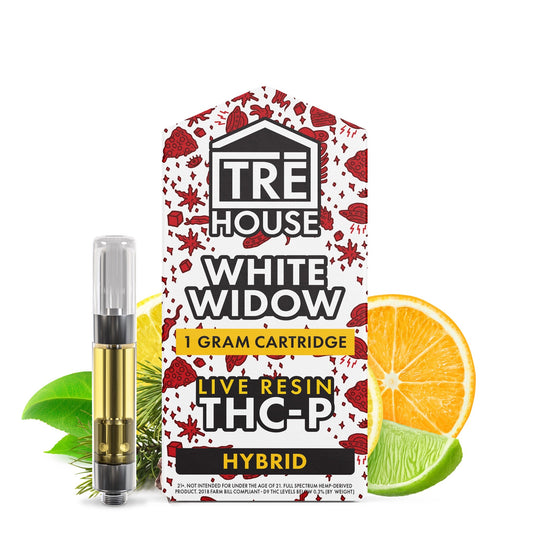 Tre House Live Resin White Widow THC-P Cartridge - 1000mg
