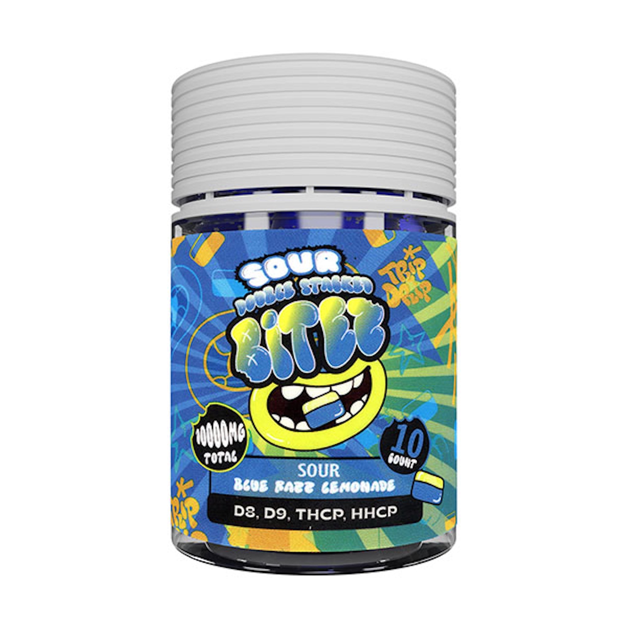 Trip Drip Sour Double Stacked Bites - 10,000mg (10ct) - Everything 420