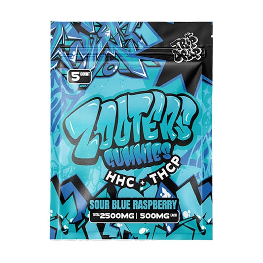 Trip Drip Zooters HHC + THC-P Gummies - 2500mg (5ct) Sour Blue Raspberry