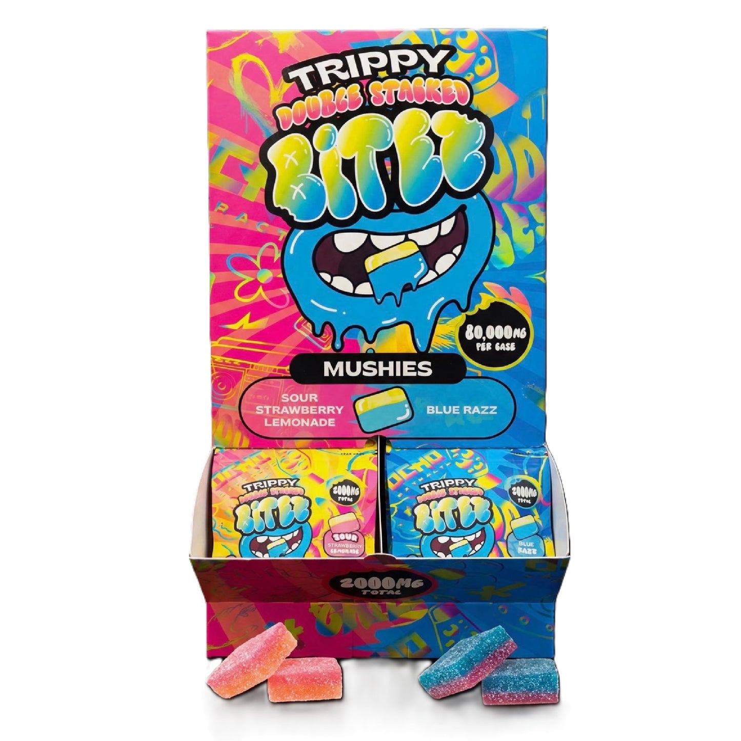 Trippy Double Stacked Mushroom Bitez - 2000mg (2ct)