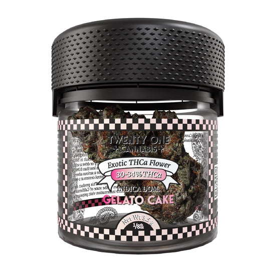 Twenty One Exotic THCa Flower - 3.5g Gelato Cake