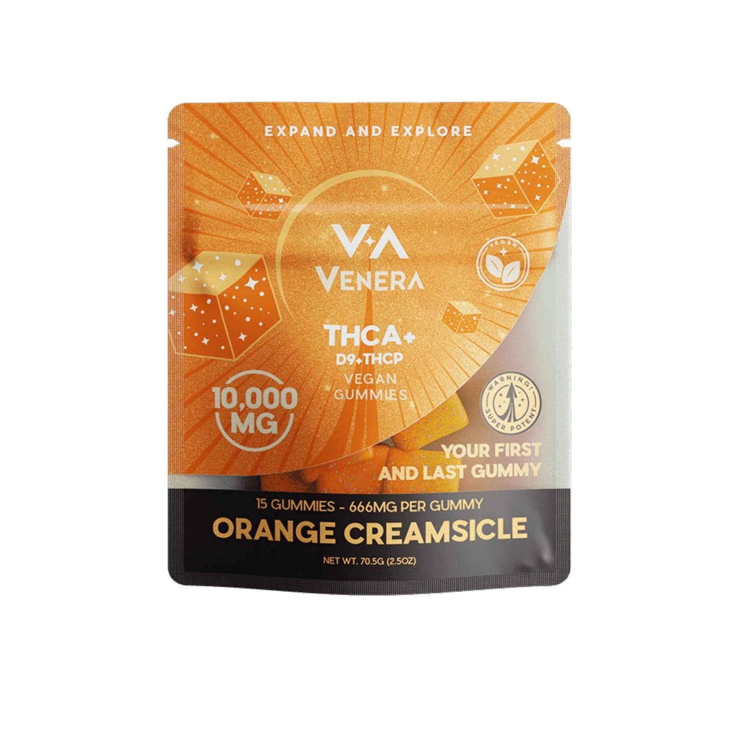 Venera THC-A Orange Creamsicle Gummies - 10,000mg