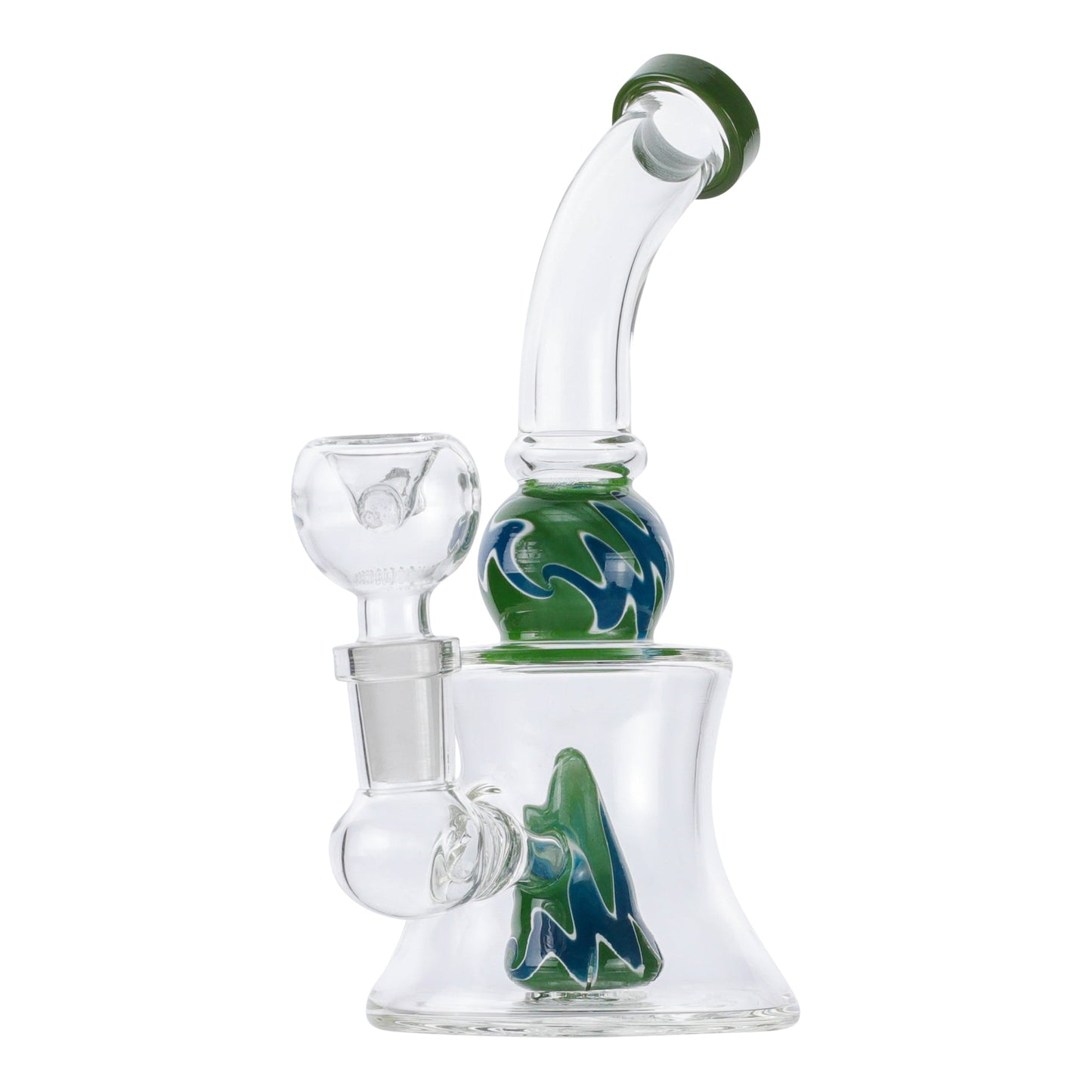Wavy Conic Percolator Bong - 6in