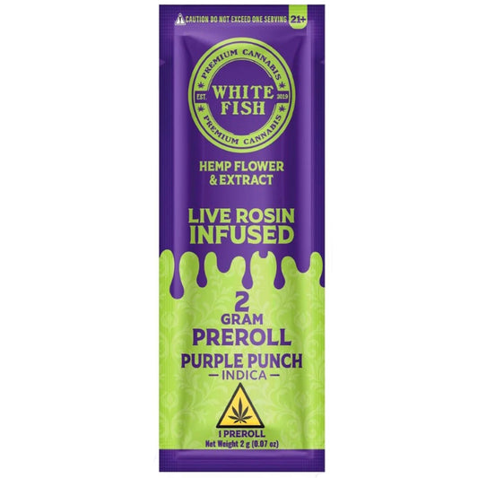White Fish Live Rosin THC-P Infused Pre-Roll - 2g