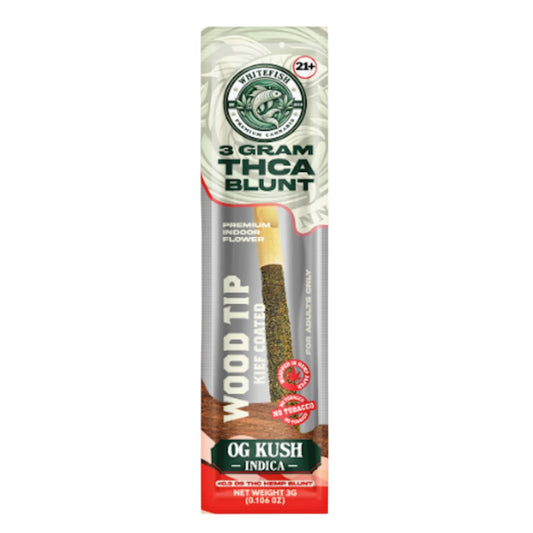 White Fish Wood Tip THC-A Blunt - 3g OG Kush (I)