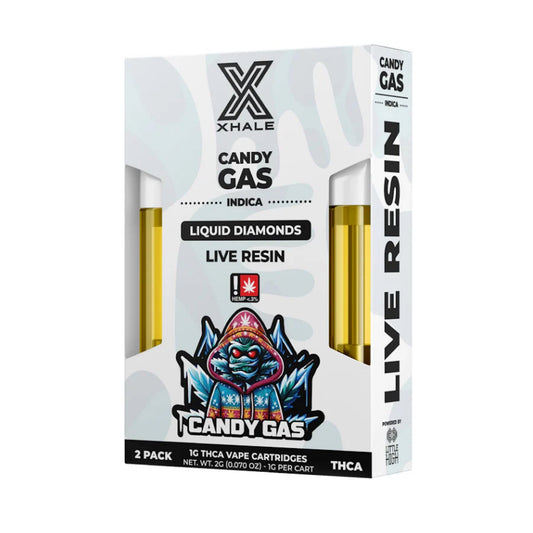 Xhale THC-A Live Resin Cartridge - 2 Pack (2000mg) Candy Gas (H)