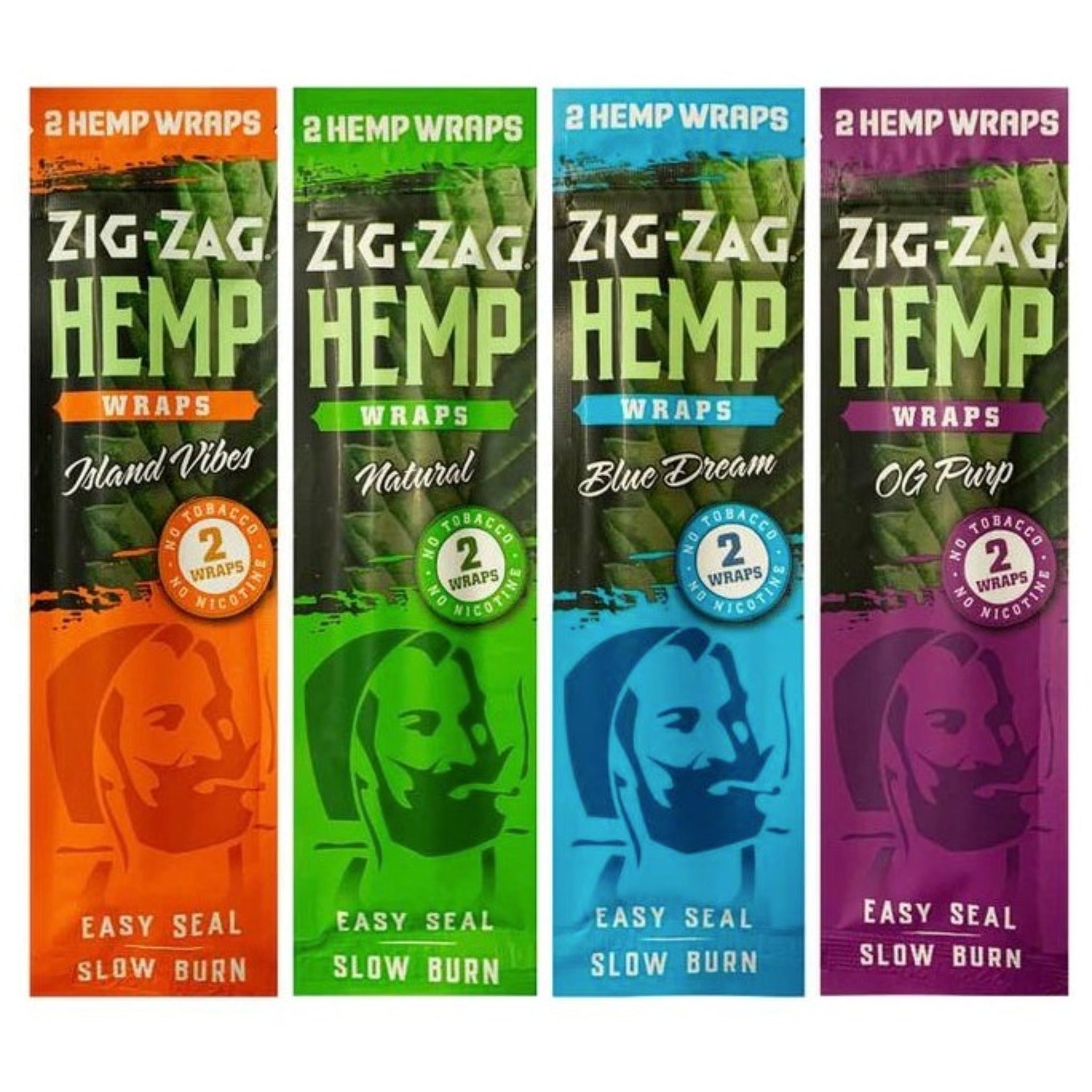 are zig zag wraps tobacco free Hemp Zig Zag Blue Island Vibes