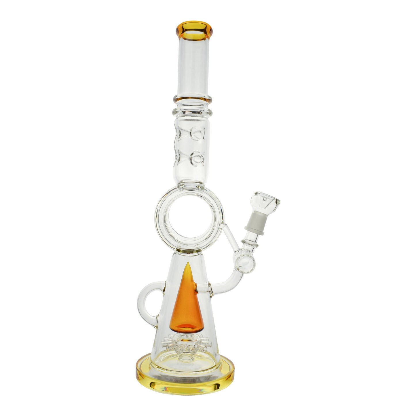 Balancing Cone Bong - 17in Amber